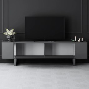 TV szekrény Yildiz - Anthracite, Silver