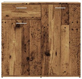 antik fa színű szerelt fa tálalószekrény 80 x 36 x 75 cm