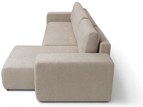 Avia Mini kinyitható sarokkanapé, univerzális állás - bézs Gerra 105 boucle