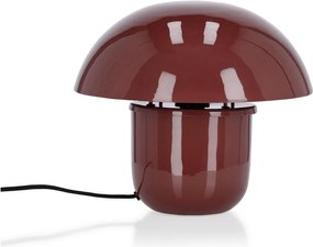 Borvörös fém asztali lámpa fém búrával (magasság 27 cm) Koppel – Bizzotto