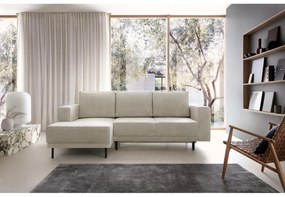 Sarokkanapé Rodriguez mini (B)  (bézs szürke + fekete). 1099129