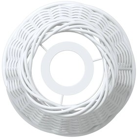 fehér fonott mennyezeti lámpaernyő Ø15 x 12 cm