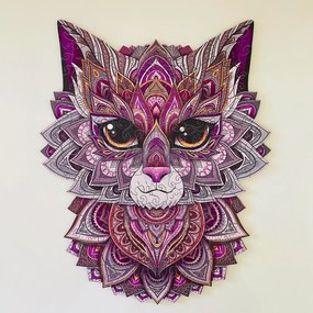 Kíváncsi macska fa puzzle