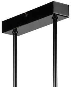 ASTRID mennyezeti lámpa 4xE27/60W/230V fekete, rúdon