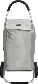 Ezüst prémium bevásárlókocsi kerekeken "Aluman"