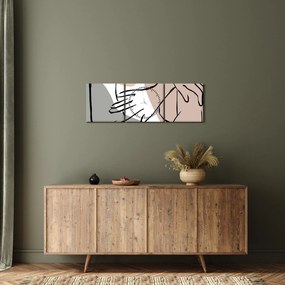 Kép - Női test vonal művészet N⁰2 (órával) (90x30 cm)