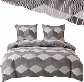Ágyneműhuzat 160x200 Lepedő szett 4 részes Lepedő Szürke