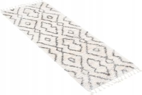 Járdaszőnyeg Shaggy Aztec 70x200 Boho rojtos w14