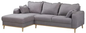 Szürke sarokkanapé (bal oldali) Beata – Ropez