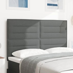 Fejtámla vonal design Sötétszürke 160 cm Szövet