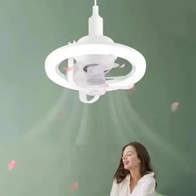 LED Csillár Lámpa Ventilátorral E27 Fehér Erős Fény Izzó