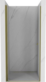 Mexen Pretoria, 1 szárnyú zuhanyajtó nyitáshoz 100 x 190 cm, 6 mm átlátszó üveg, arany profil, 852-100-000-50-00