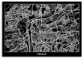 Gario Vászonkép Prága város terve Méret: 100 x 70 cm