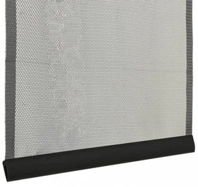 fekete szúnyogháló ajtóra 5 részes hálós függönnyel 120x240 cm