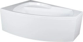 Falra Szerelhető Sarokkád Ülőfelülettel Akril Szifon Bal 160x105