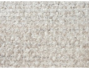 Bézs kárpitozott franciaágy ágyráccsal 140x200 cm Makana – Makamii