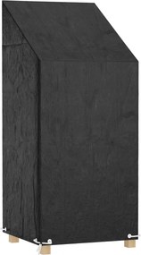 vidaXL polietilén kerti szék huzat 8 fűzőlyukkal 65x65x110/150 cm