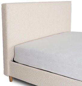 Krém Bouclé Kárpitozott Franciaágy. 140x200 KIOTO