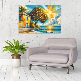Kép - Ház narancsokkal I. (90x60 cm)