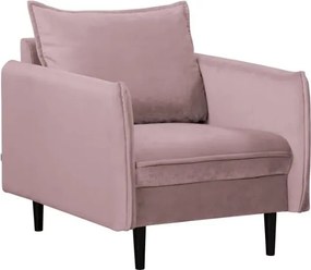 Levendula színű bársony fotel Juli – Ropez