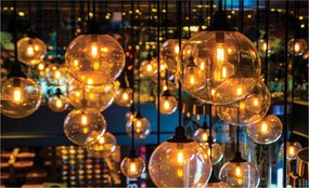 Flizelin fotótapéta Retro Loft Edison Vintage Fény 350x250 +ragasztó