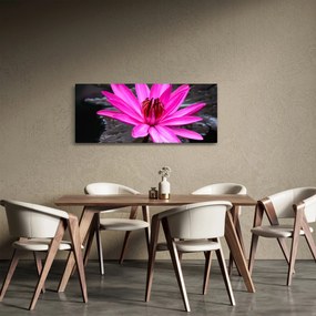 Kép - rózsaszín virág (120x50 cm)