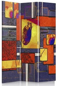 Gario Paraván Absztrakt és geometria Méret: 110 x 170 cm, Kivitelezés: Klasszikus paraván