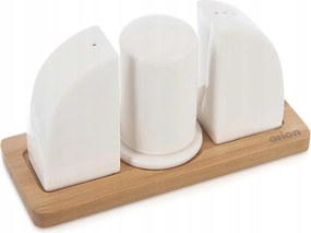 Só- És Borsszóró Porcelán Fűszertartó Szett Állvánnyal