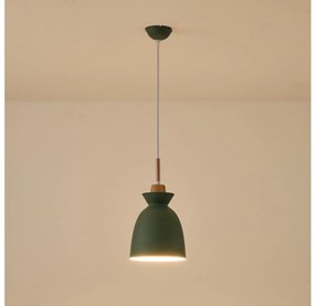 Eurolamp Csillár zsinóron 1xE27/15W/230V zöld átm. 19,5 cm EU0377