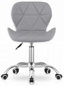 Dolgozószobai szett íróasztal TAYLOR SONOMA 100x50 cm + irodai szék AVOLA ökobőr szürke-fehér