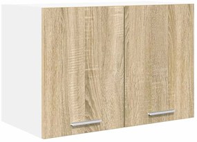 Függő szekrény Riga 2 pcs Sonoma tölgy és fehér 60 x 31 x 40 cm
