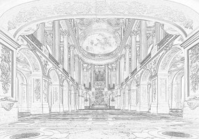 Fotótapéta - Versailles-i nagyterem (152,5x104 cm)