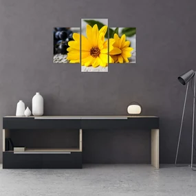 Sárga virágok képe (90x60 cm)