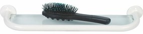 AQUALINE 8001 polc üveggel 40 cm, fehér
