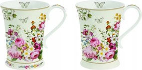 Kávés-teás bögre szett 2 db-os porcelán