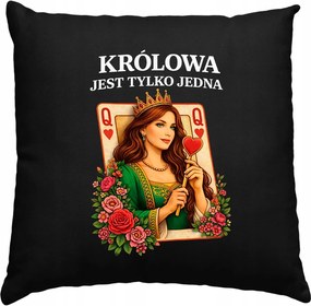 Királynő párna Csak Egy Ajándék Feleség Lány Fekete