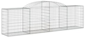 3 db íves horganyzott vas gabion kosár 300x50x80/100 cm