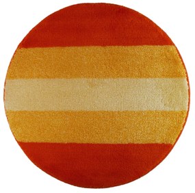Fürdőszoba-szőnyeg BARLETTA Narancssárga - Narancssárga / Kör Ø 90 cm