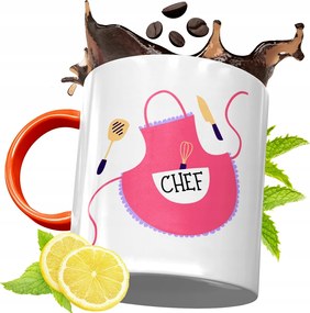 Narancssárga Bögre Szakácsnak Tökéletes Ajándék fényképes nyomtatással