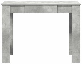 betonszürke forgácslap íróasztal 100x45x75 cm