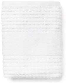 Fehér frottír bio pamut fürdőlepedő 70x140 cm Check – JUNA