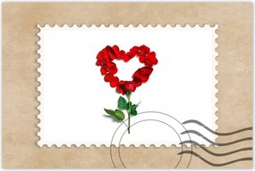 Poszterek 90x60 Rózsaszív Bizonyíték Szerelem