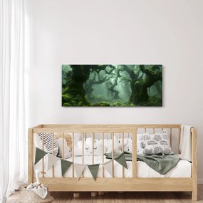 Kép - Egy mohával borított erdő (120x50 cm)