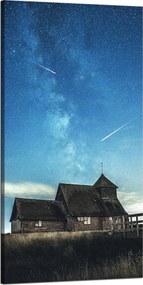 Vászonkép Kozmosz Ég a templom felett 60x120