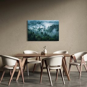 Kép - Erdő ködben (90x60 cm)