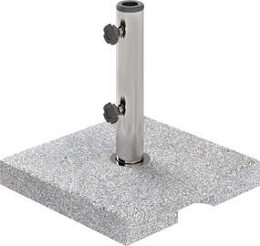 Outsunny Granit Napernyő Állvány 21 kg Napernyő Alap, Négyzetes Napernyő Tartó, Napernyő Súly, Állvány 32/38/48 mm Átmérőjű Rúdhoz, Erkélyre, Teraszra