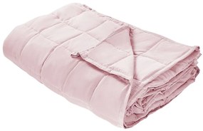 Rózsaszín súlyozott takaró 100 x 150 cm 4 kg NEREID Beliani