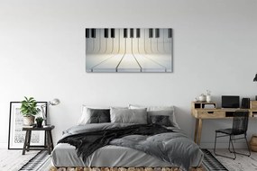 Üvegképek zongora billentyűk 120x60cm