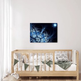 Egy sötétkék virág képe (70x50 cm)