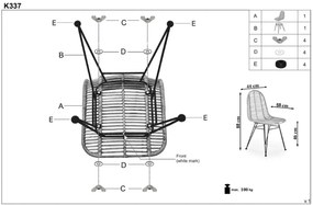 Rattan szék RAGO 337